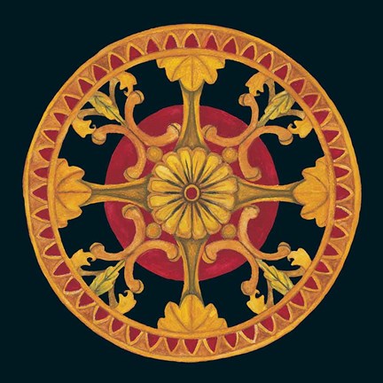 Framed Rosette III Print