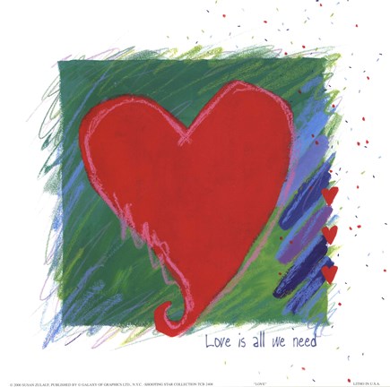 Framed Love - heart Print