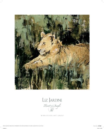 Framed Heart of the Jungle IV Print