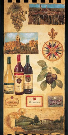 Framed Wine Country I Print