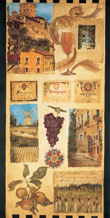 Framed Wine Country II Print