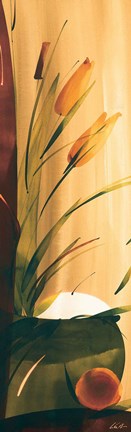 Framed Slender Florals II Print