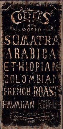 Framed Coffee Print