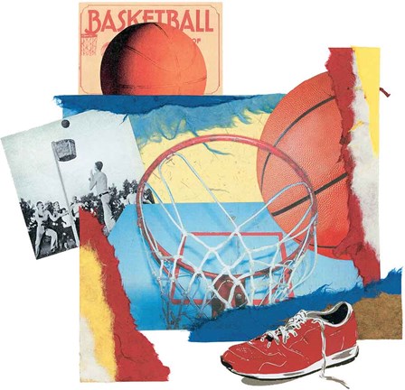 Framed Hoop Shot Print