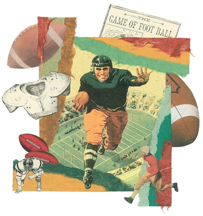 Framed Touchdown Print