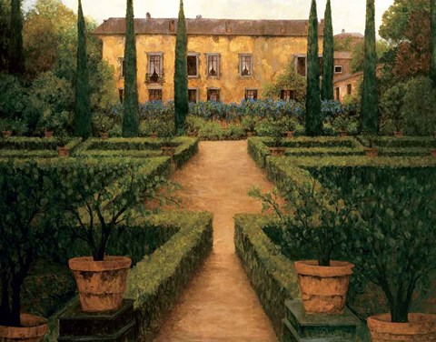 Framed Garden Manor Print