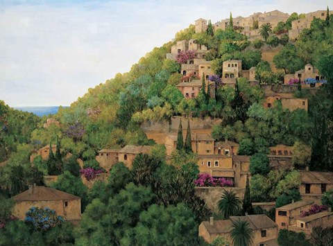 Framed Vista de Dei Print