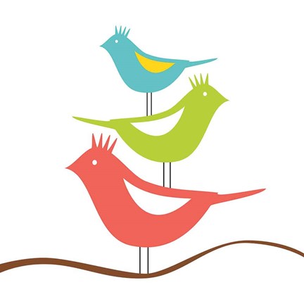 Framed Songbirds III Print