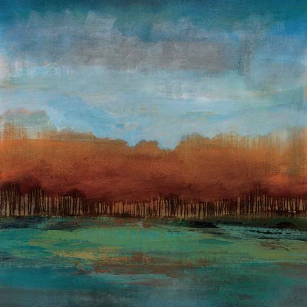 Framed Traveling to the Edge Print