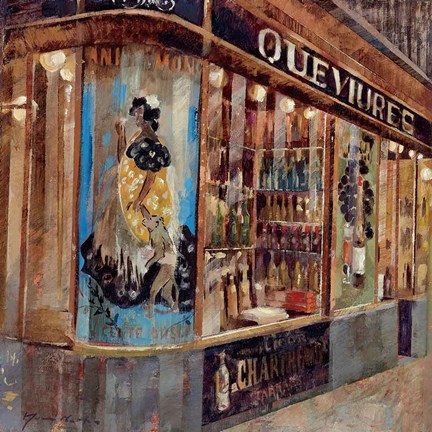 Framed Gourmet Shop Print