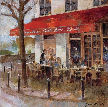 Framed Cafe Saint-Louis Print