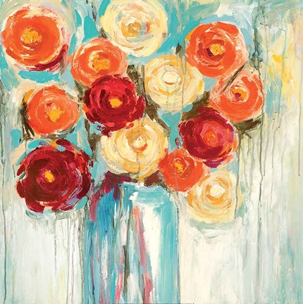 Framed Sunlit Blooms Print