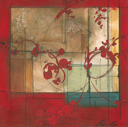 Framed Amber Window Print