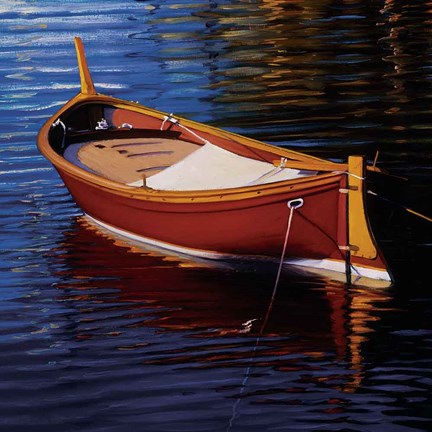 Framed Piccolo Barca Rossa Print