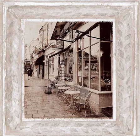 Framed Street Cafe Print