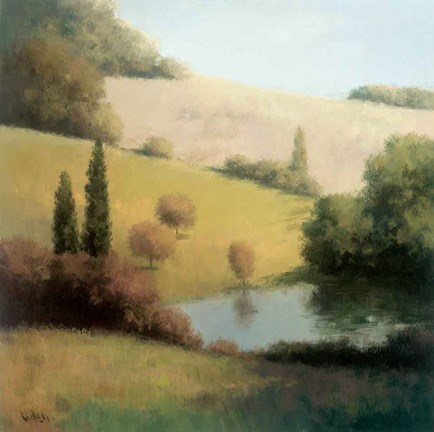 Framed Inspired Hillsides I Print