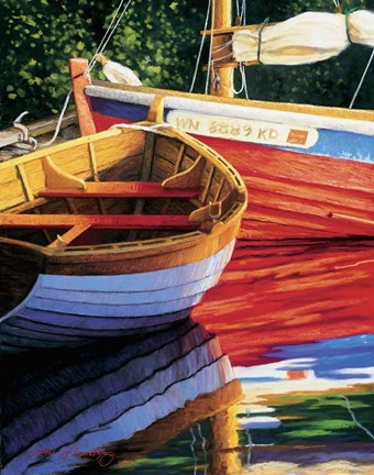 Framed Late Afternoon Reflections Print