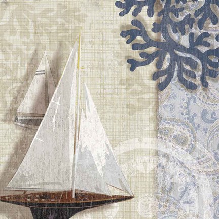 Framed Sailing Adventure I Print