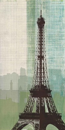 Framed Eiffel Tower II Print