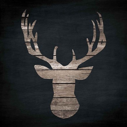 Framed Urban Antlers I Print