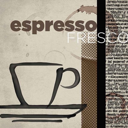 Framed Espresso Fresco Print