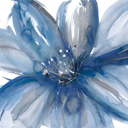 Framed Blue Beauty I Print