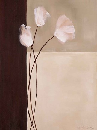 Framed Floral Whispers II Print