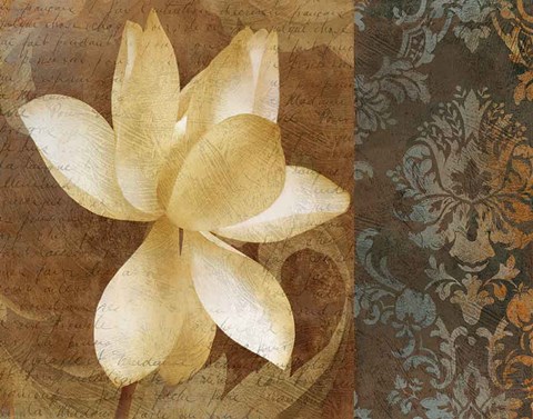 Framed Lettre D&#39;Amour I Print