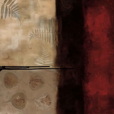 Framed Russet Fern II Print