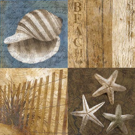 Framed Seaside Memories II Print