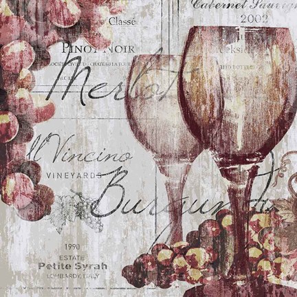 Framed Shades of Red II Print