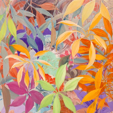 Framed Giungla colorata (detail) Print