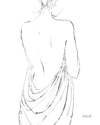 Framed Beauty in the Mist I BW Print