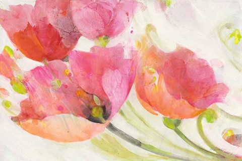 Framed Poppies in the Breeze Print