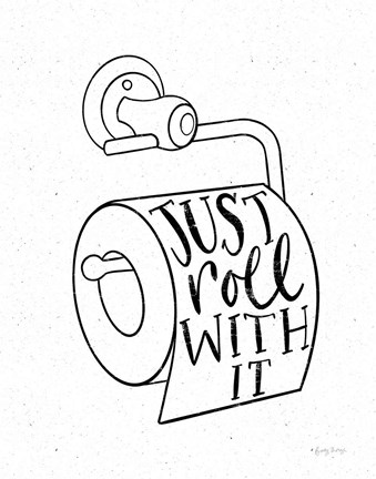 Framed Bathroom Puns VI Print