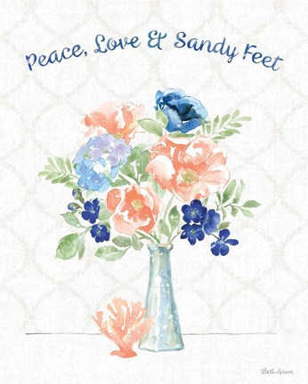 Framed Coastline Botanical VII Print