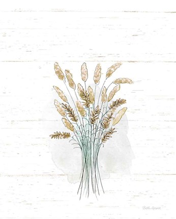 Framed Farmhouse Cotton VII No Words Neutral Print