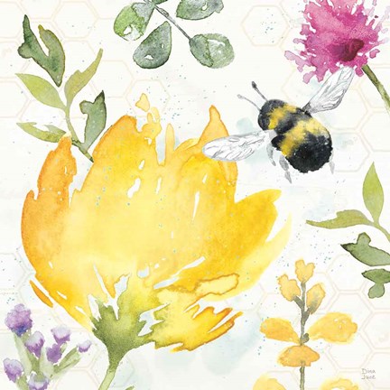 Framed Bee Harmony II Print