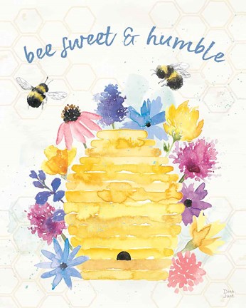 Framed Bee Harmony IV Print