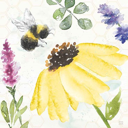 Framed Bee Harmony III Print