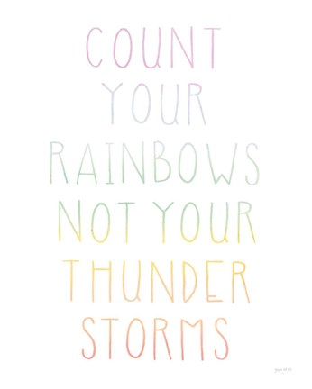 Framed Lets Chase Rainbows VII Print