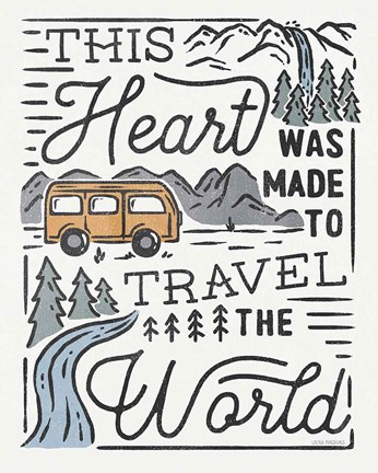 Framed Adventurous VI Print