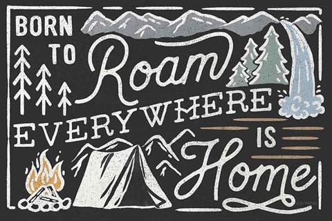 Framed Adventurous II Black Print