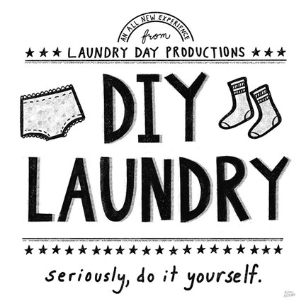 Framed DIY Laundry Print