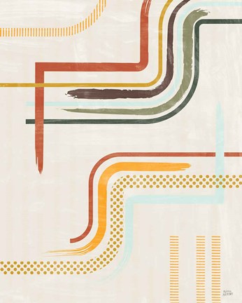 Framed Lingering Lines II Print