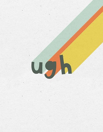 Framed Rainbow Words II Print