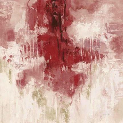 Framed Red Rain Print