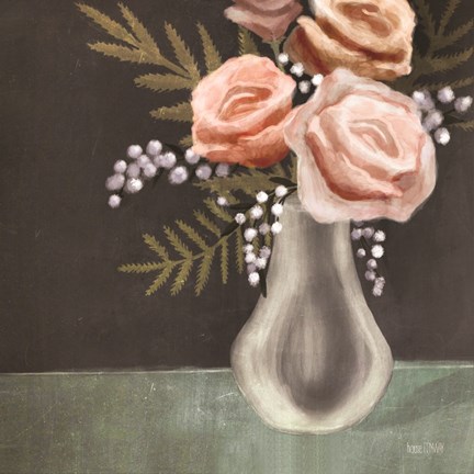 Framed Pink Roses Print