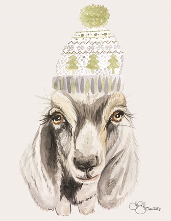 Framed Cozy Goat Print