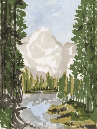 Framed Mountain Retreat 2 Print